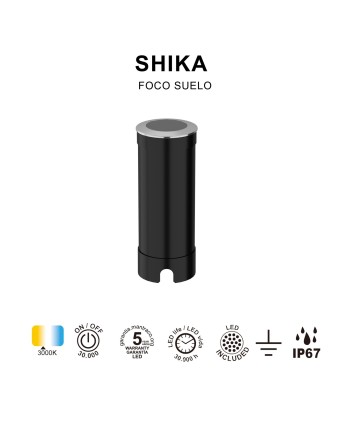 SHIKA * FOCO SUELO LED IP67 6W 3000K